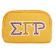 SGRHO Sorority Yellow Canvas Crossbody Waist Bag Cheap