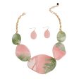 AKA Light Pink Green Dipped Necklace Supply