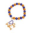 SGRHO Blue Gold Bling Sorority Charm Bracelet Fashion