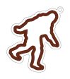 Bigfoot applique bookmark bag tag ornament NPE machine embroidery design DIGITAL DOWNLOAD For Cheap