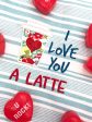 I love you a latte applique machine embroidery design (5 sizes included) DIGITAL DOWNLOAD Fashion