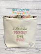 I usually forget this bag Sketchy font machine embroidery design (4 sizes included) DIGITAL DOWNLOAD Supply