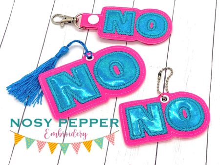 No Applique set (bookmark, snap tab, and eyelet included) machine embroidery design DIGITAL DOWNLOAD For Discount