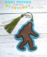 Bigfoot applique bookmark bag tag ornament NPE machine embroidery design DIGITAL DOWNLOAD For Cheap